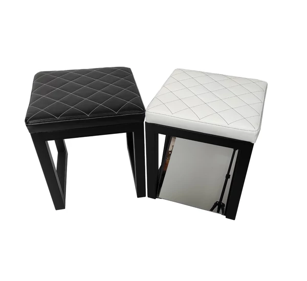 FEKETE DESIGN ÜLŐKE LÁB TÜKÖRREL