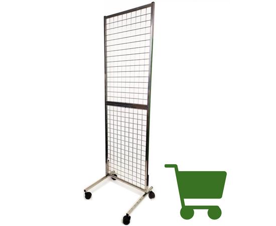 FUTÁRRAL SZÁLLÍTHATÓ KERETES RÁCSOS ÁLLVÁNY 180 CM X 70 CM 1 OLDALAS KIVITEL