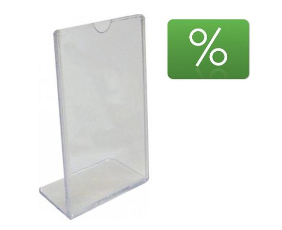 PLEXI ÁRJELZŐ 8.5 CM X 12.5CM DÖNTÖTT