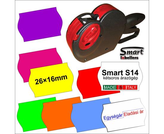 SMART S14 KÉTSOROS EGYSÉGÁRAS ÁRAZÓGÉP 8+6 KARAKTER