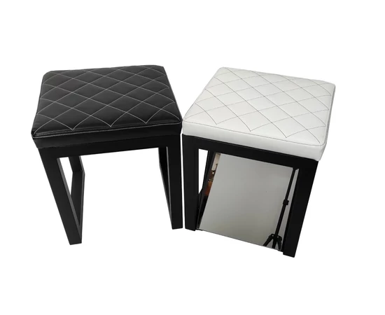FEKETE DESIGN ÜLŐKE LÁB TÜKÖRREL