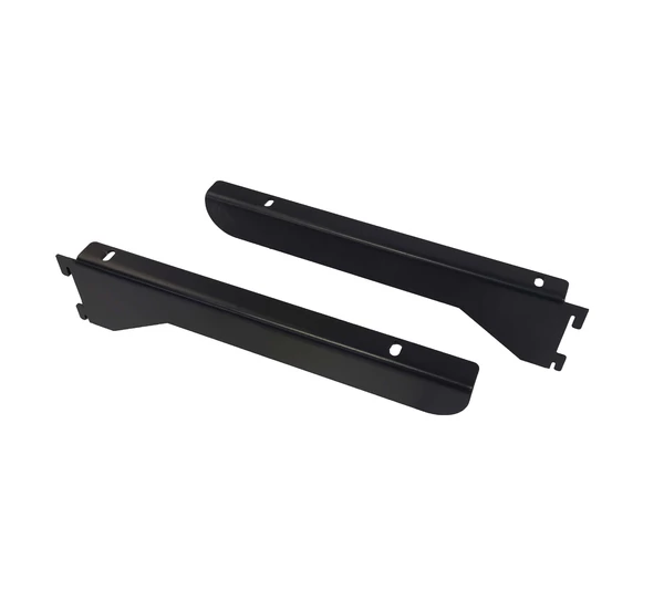 Polctartó fali sínbe és oszlopba fekete