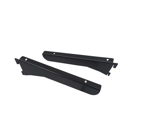 Polctartó fali sínbe és oszlopba fekete, ferde