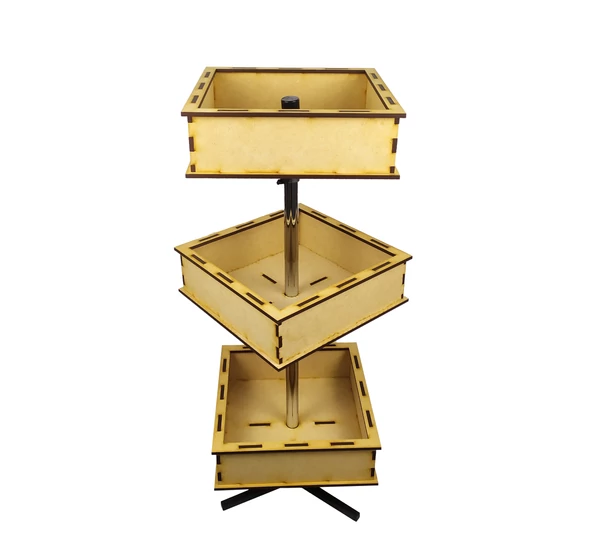 KILISTÁZVA! NATÚR HIBRID ASZTALI KOCKA KOSARAS ÁLLVÁNY MAGAS PEREMMEL, ELFOGYOTT